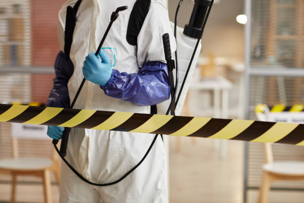 Professional Biohazard Cleanup technician working in Camden, NJ